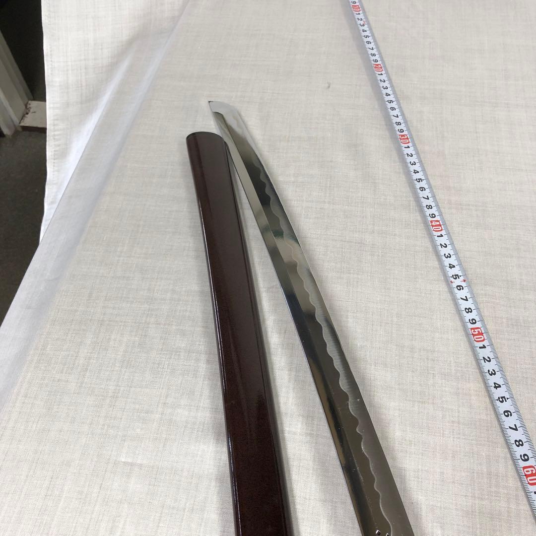 模造刀、美品　龍に梵字 茶色の柄 90cm