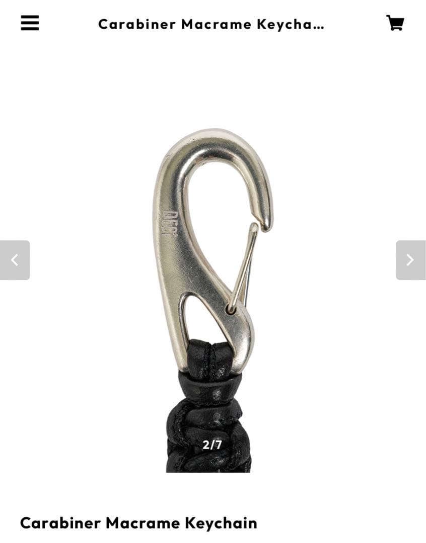 小物 DECi Carabiner Macrame Keychain OVY