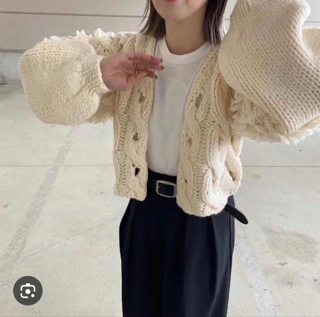 ラインヴァンドleinwandeのニットカーディガン