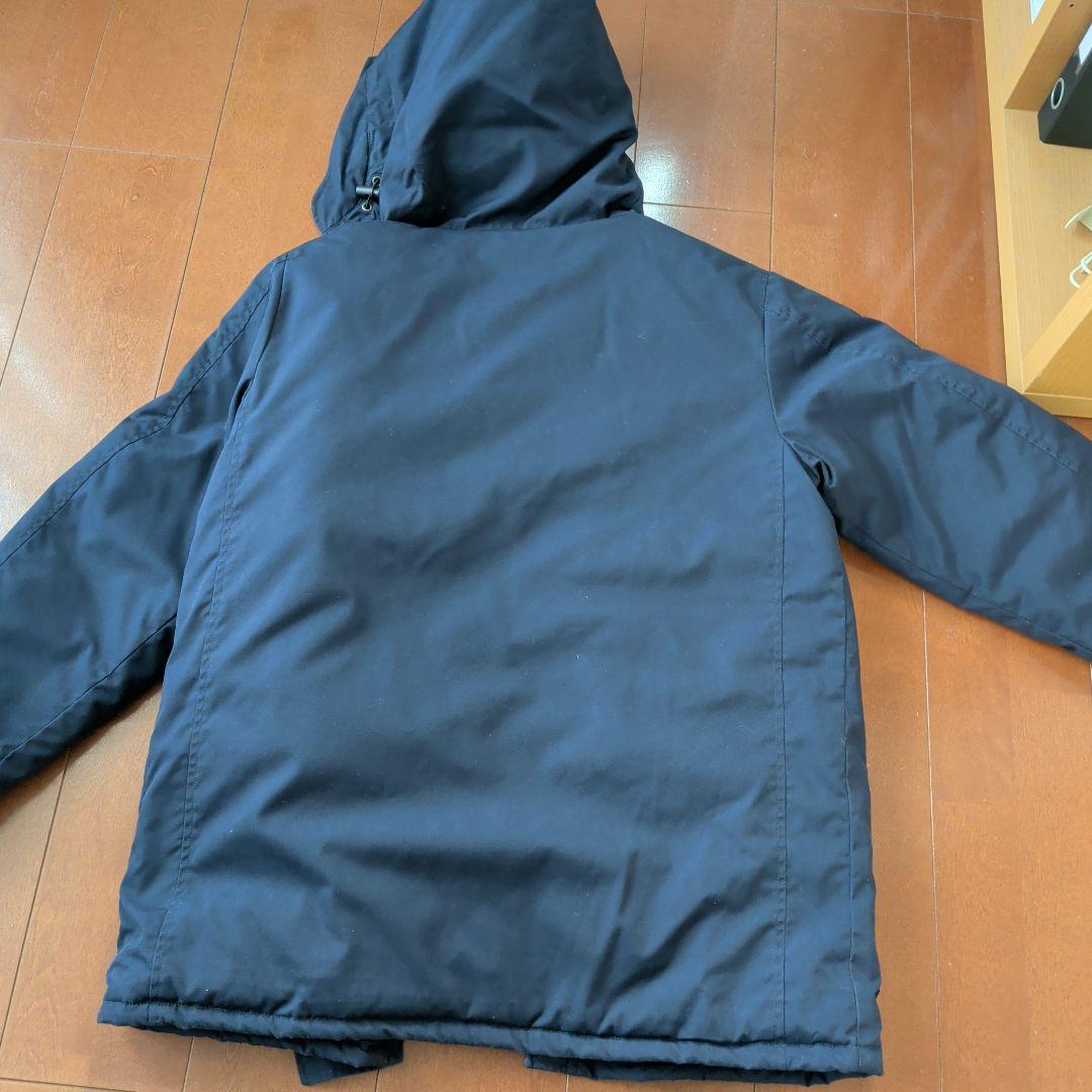 Bロゴ フード付き黒コート 横浜ベイスターズ