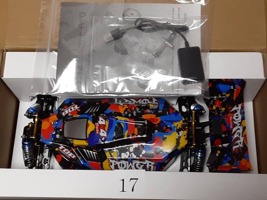 【ジャンク新品】WLtoys 124007 4WD ​​⑰＋予備バッテリー