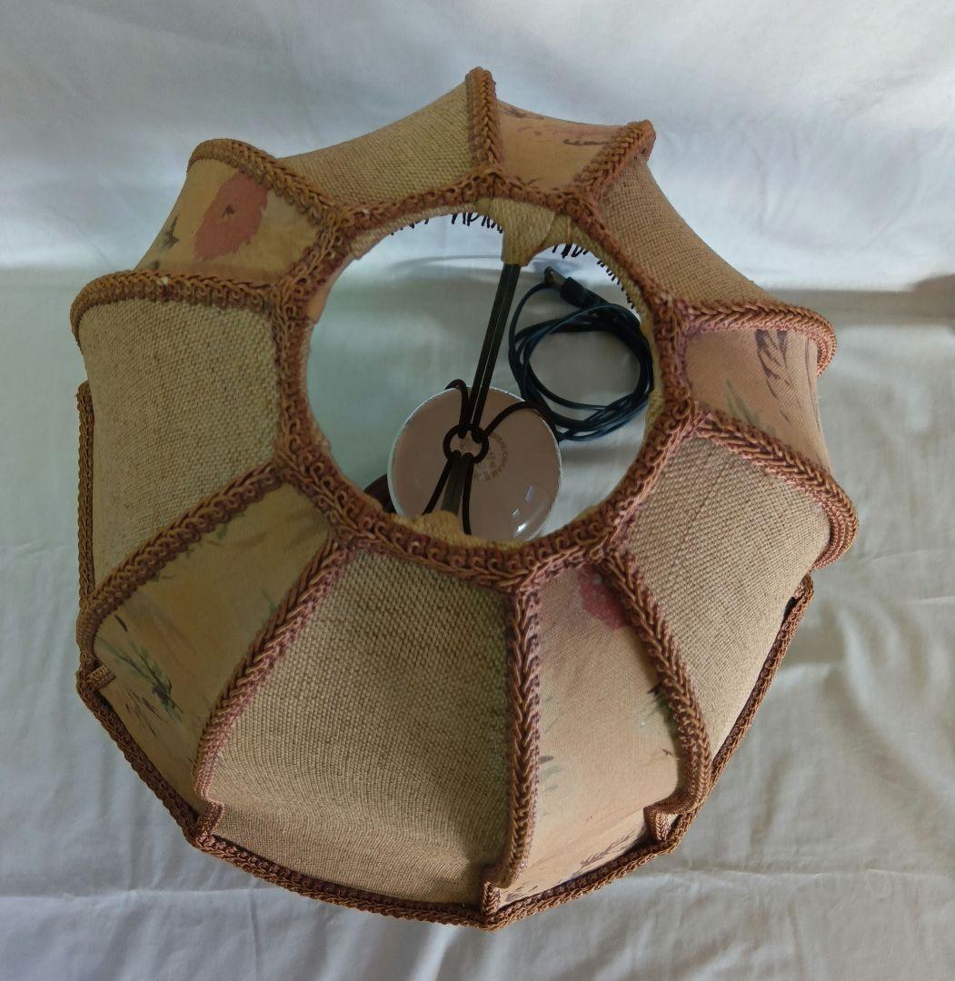 Mitsuboshiアンティークテーブルライト　ランプ　フリンジ付き　間接照明