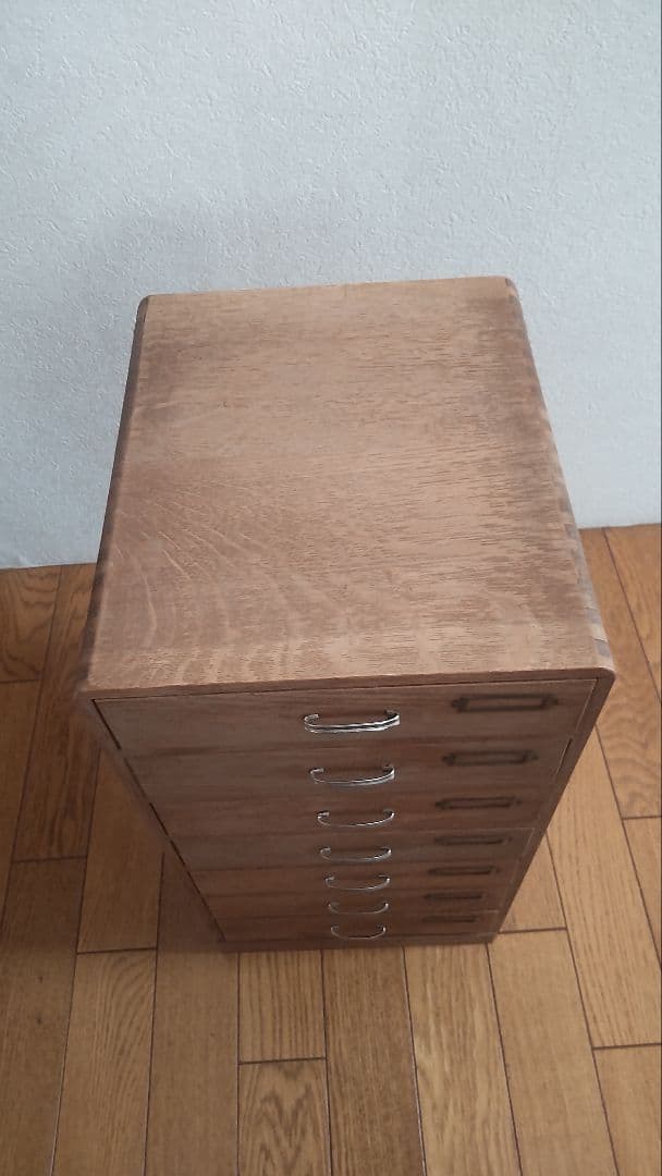 木製　７段　小引き出し　収納　昭和レトロ