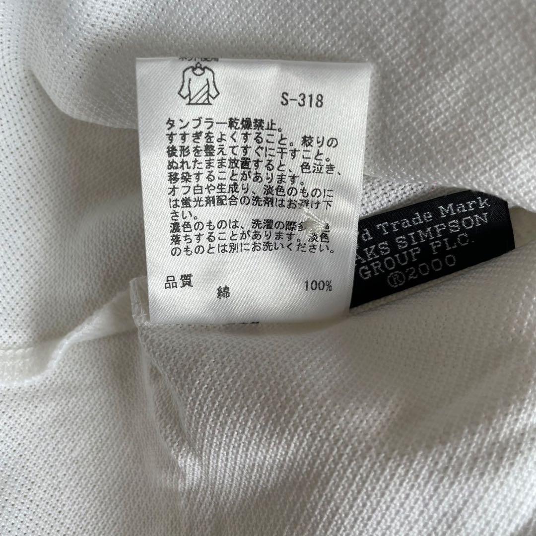 【新品】DAKS ダックス GOLF ゴルフホワイトポロシャツ