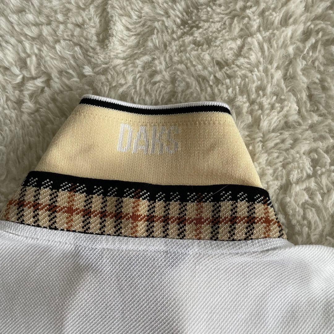 【新品】DAKS ダックス GOLF ゴルフホワイトポロシャツ