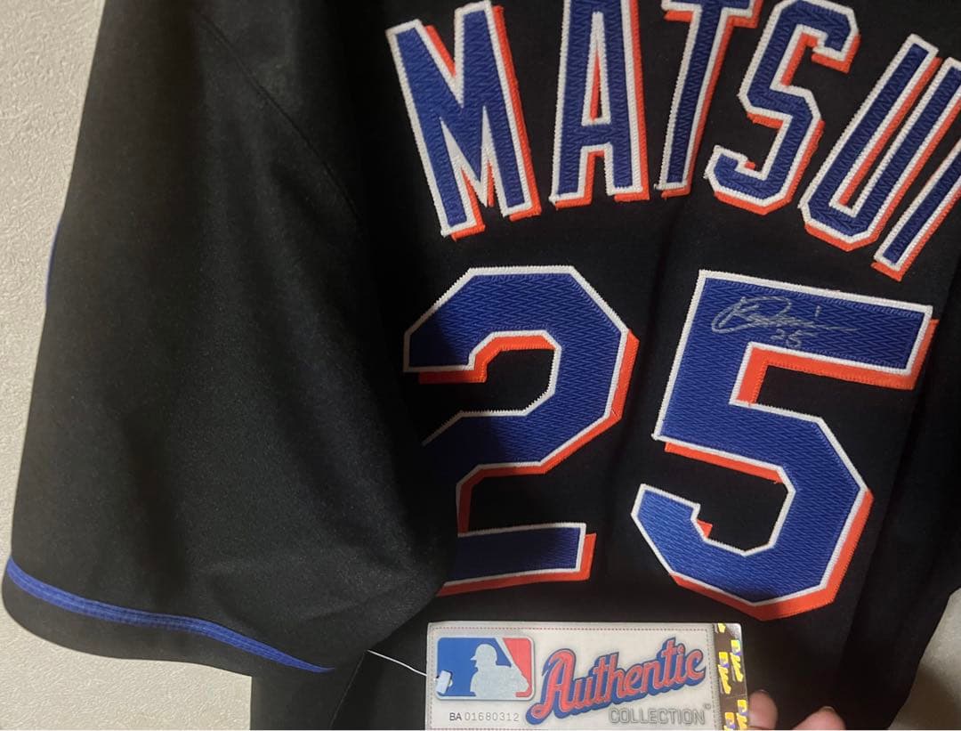 【直筆サイン入り】MLBニューヨークメッツ松井稼頭央オーセンティックユニフォーム