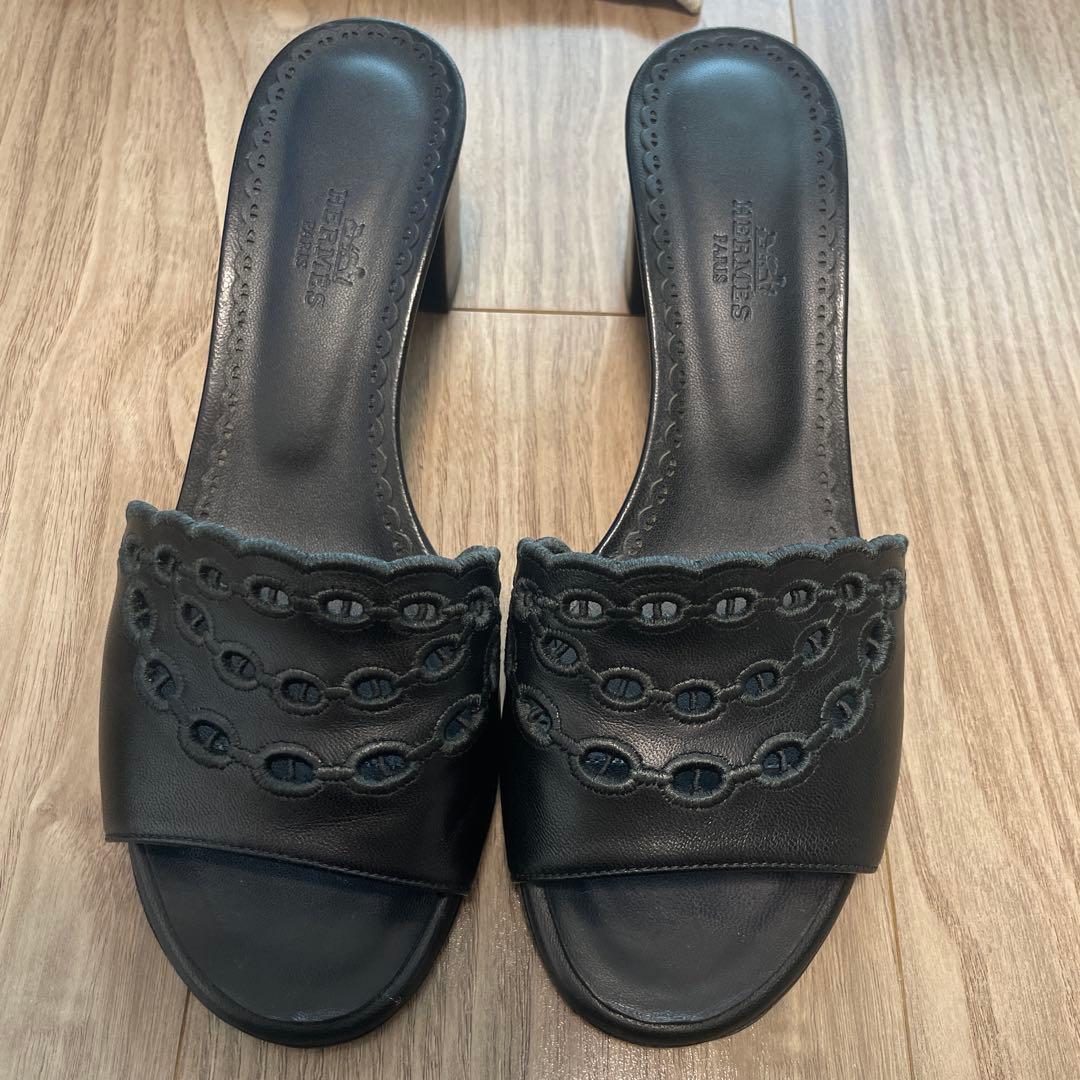 HERMES エルメス　ミュール　サンダル　グラディス　37