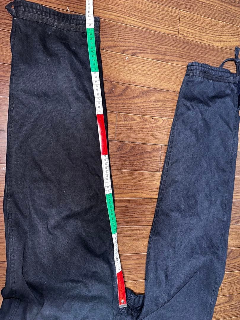 U.S. NAVY 黒オーバーオール M デッキパンツ　フック　ミリタリーパンツ