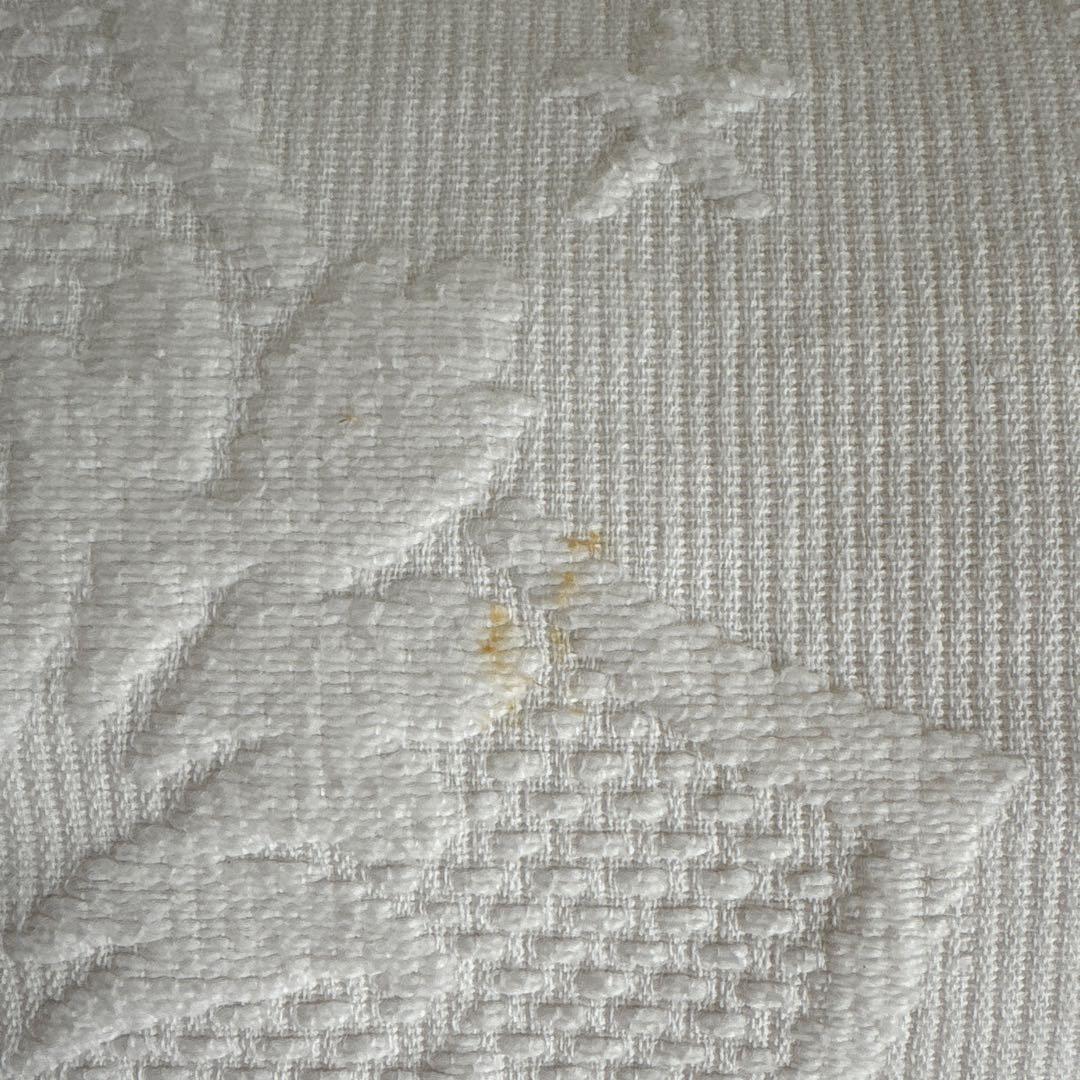 ピケ　ド　マルセイユ　ベッドスプレッド　カバー　フランスアンティーク