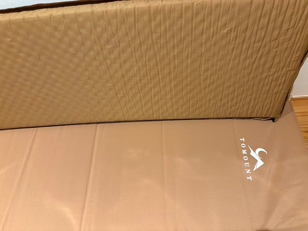 キャンプ用寝具まとめ売り　インフレーターマット・ローコット・枕・シーツ