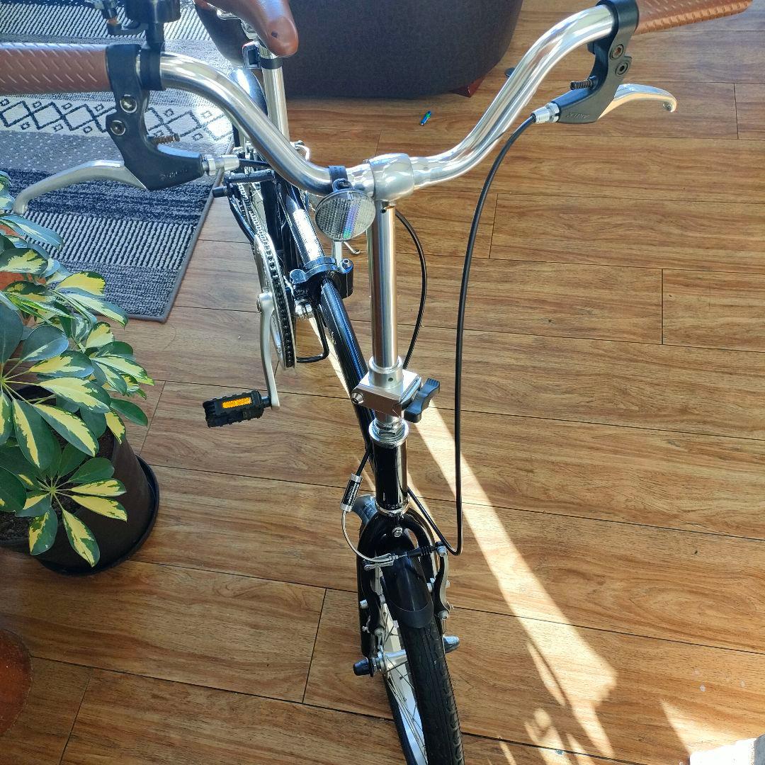 折り畳み自転車　キャプテンスタッグ　16インチ　黒