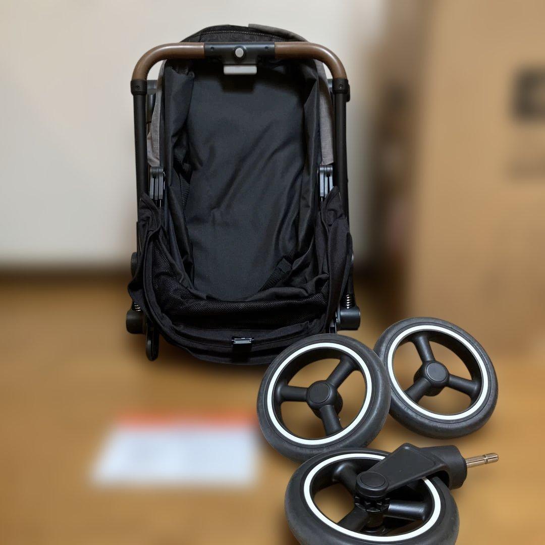 コムペットコンビ ペット用カート ルルテイル　マウナロアブラック×グレージュ