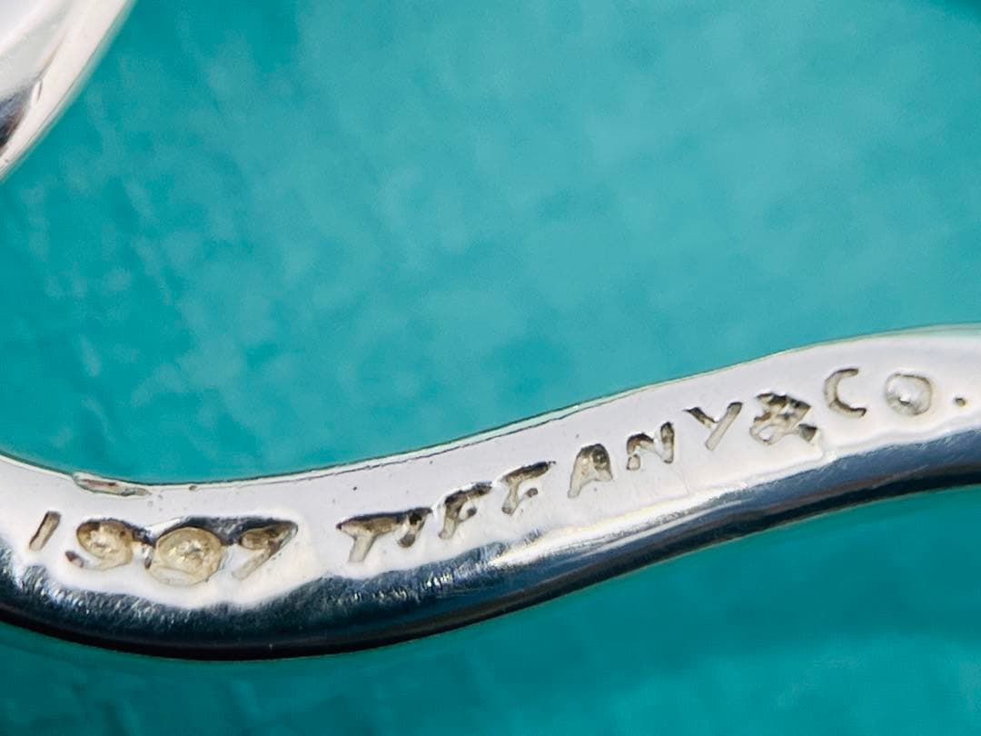 c736 美品　1987 オールド　ティファニー　ダブルリーフ　ブローチ　925