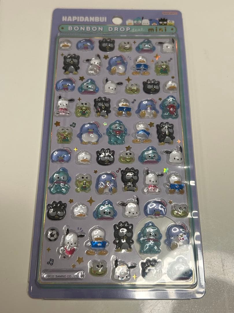 【正規品】サンリオミニボンボンドロップシールサンリオ7枚セット