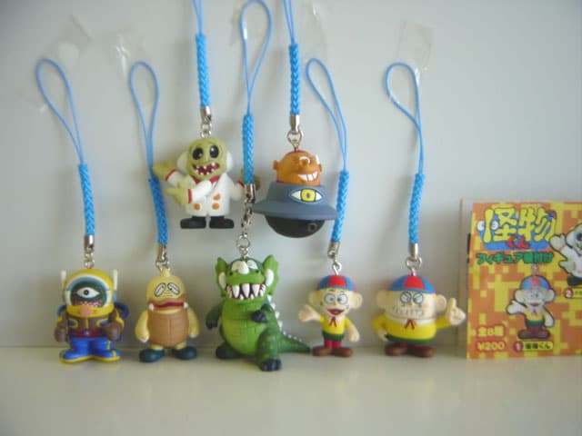 ♯Gwt29FE怪物くんフィギュア根付け人気7種