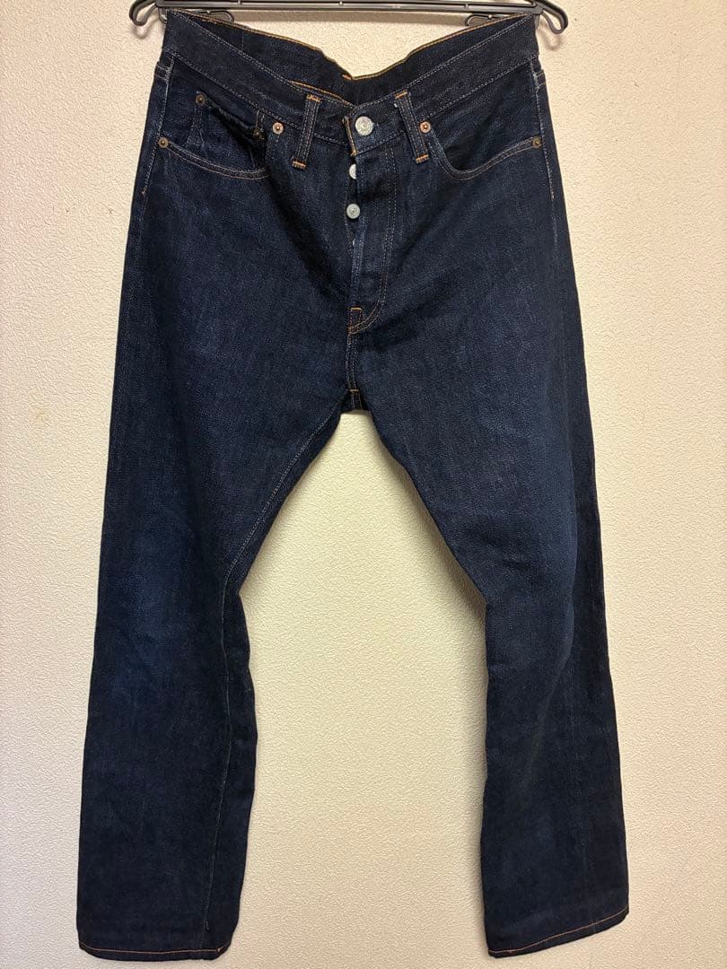 denime セルヴィッチ　赤身　濃紺　デニム