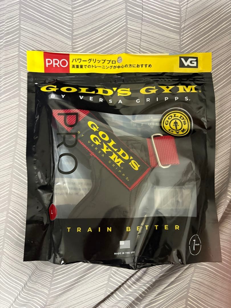 Gold’s gym パワーグリッププロ　新品　L