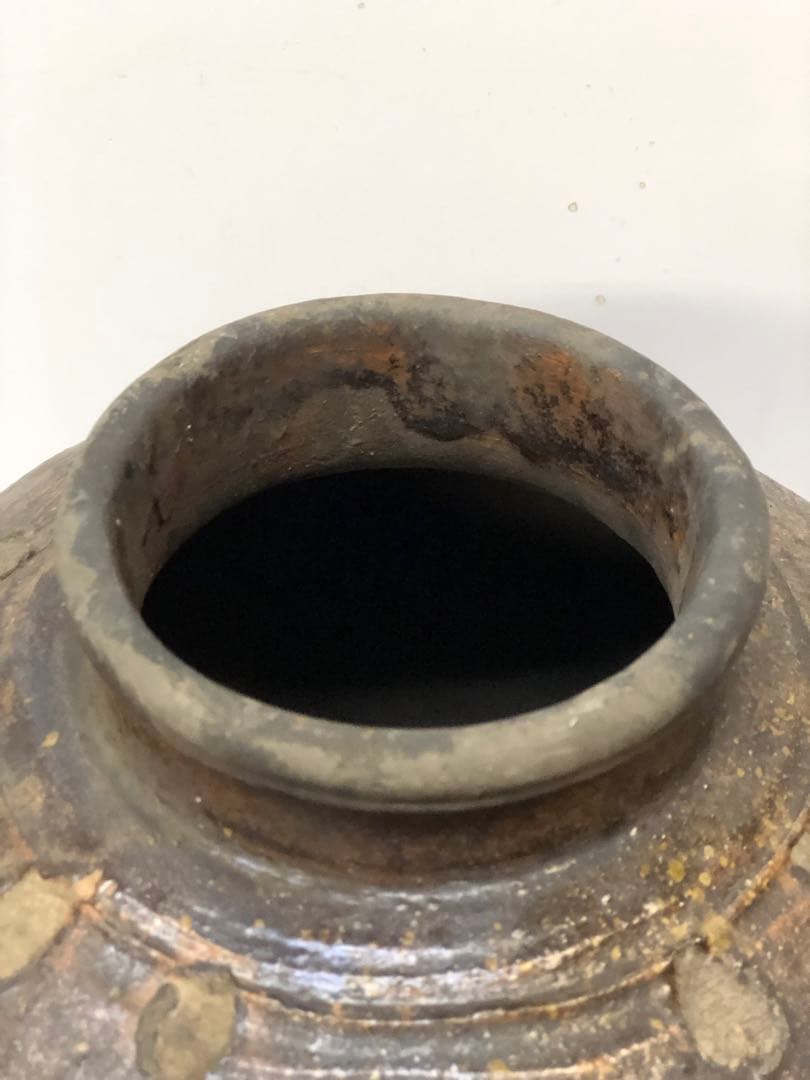 備前焼　常滑焼　美濃焼　信楽焼壺　骨董品　古陶器変壺　花生け　飾り壺