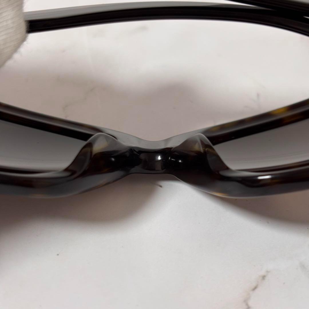 【超美品】 プラダ サングラス ゴールドロゴ ブラウン イタリア産 べっ甲風