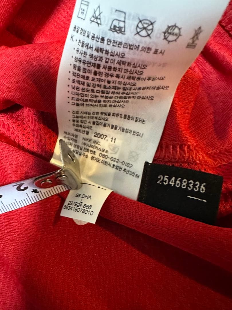 正規品 2007/2008 マンチェスター•ユナイテッド テベス　Lサイズ