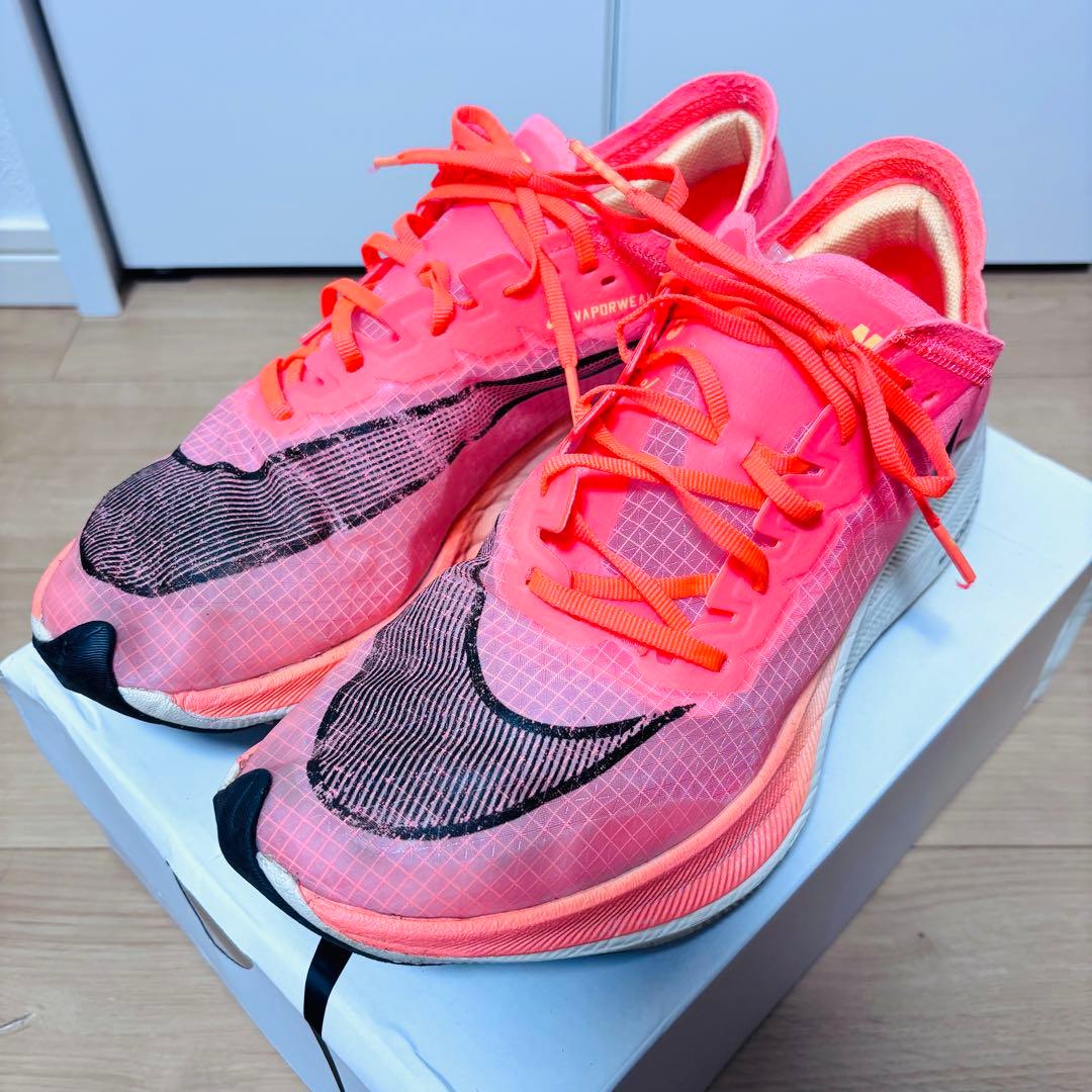 ナイキ　ランニングシューズ　ヴェイパーフライ オレンジ　28cm