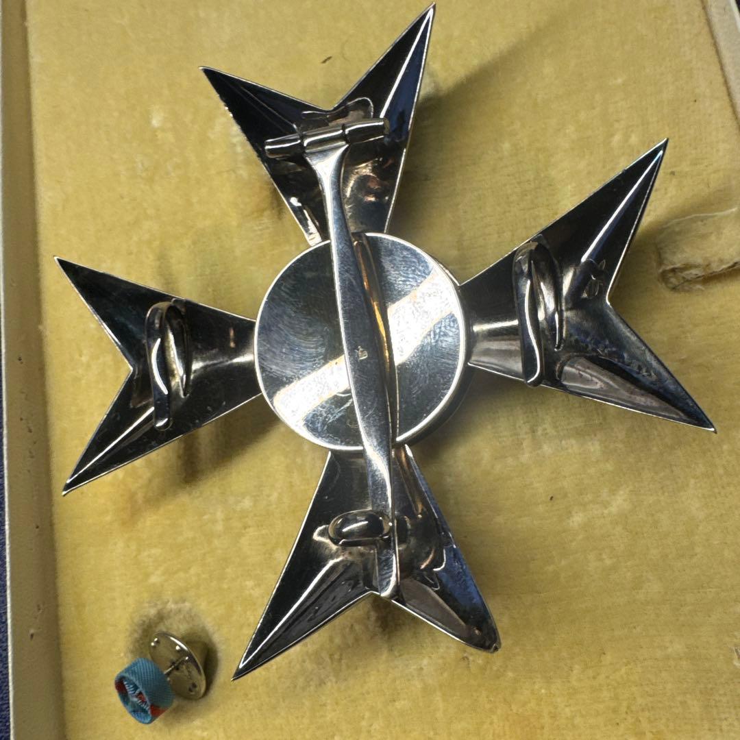 ハイチ共和国 国家栄誉功労勲章 大将校級 ケース付 / 銀製刻印 勲章 徽章