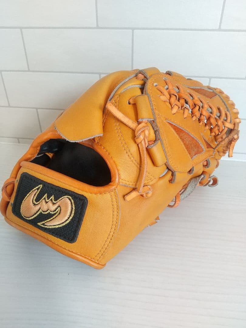 ジームス 軟式 投手用 グローブ オレンジ