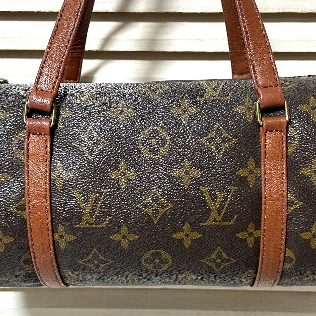 LOUIS VUITTON パピヨン 30 モノグラム ハンドバッグ ポーチ付
