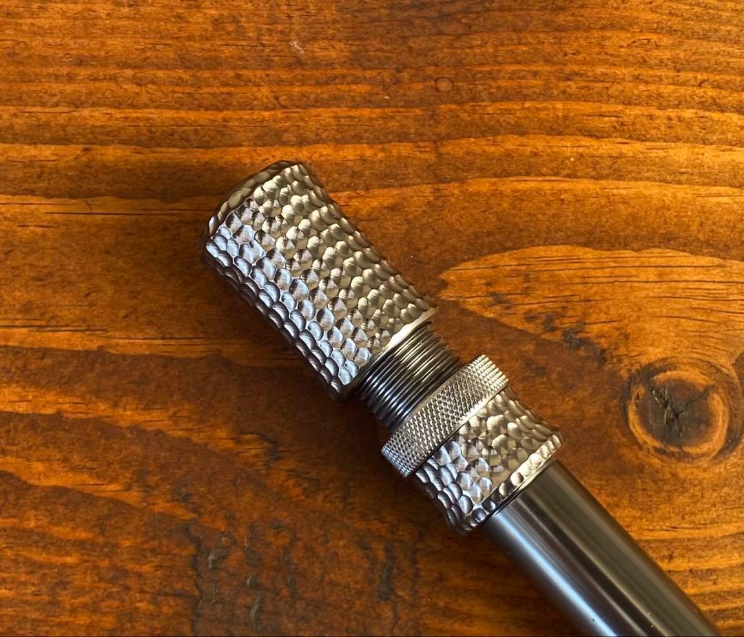 トラウトグリップ　ガンメタ　インロッドフェルール　ベイトロッド　天然木グリップ