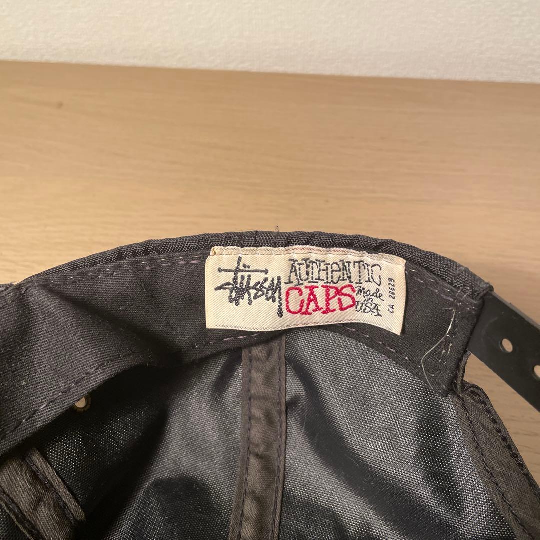90s old stussy ナイロンキャップ 白タグ USA製