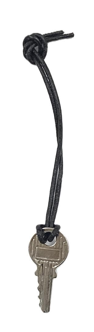 エルメス カデナ＆キー＆革紐 No.114 シルバー 中古品 (62105)