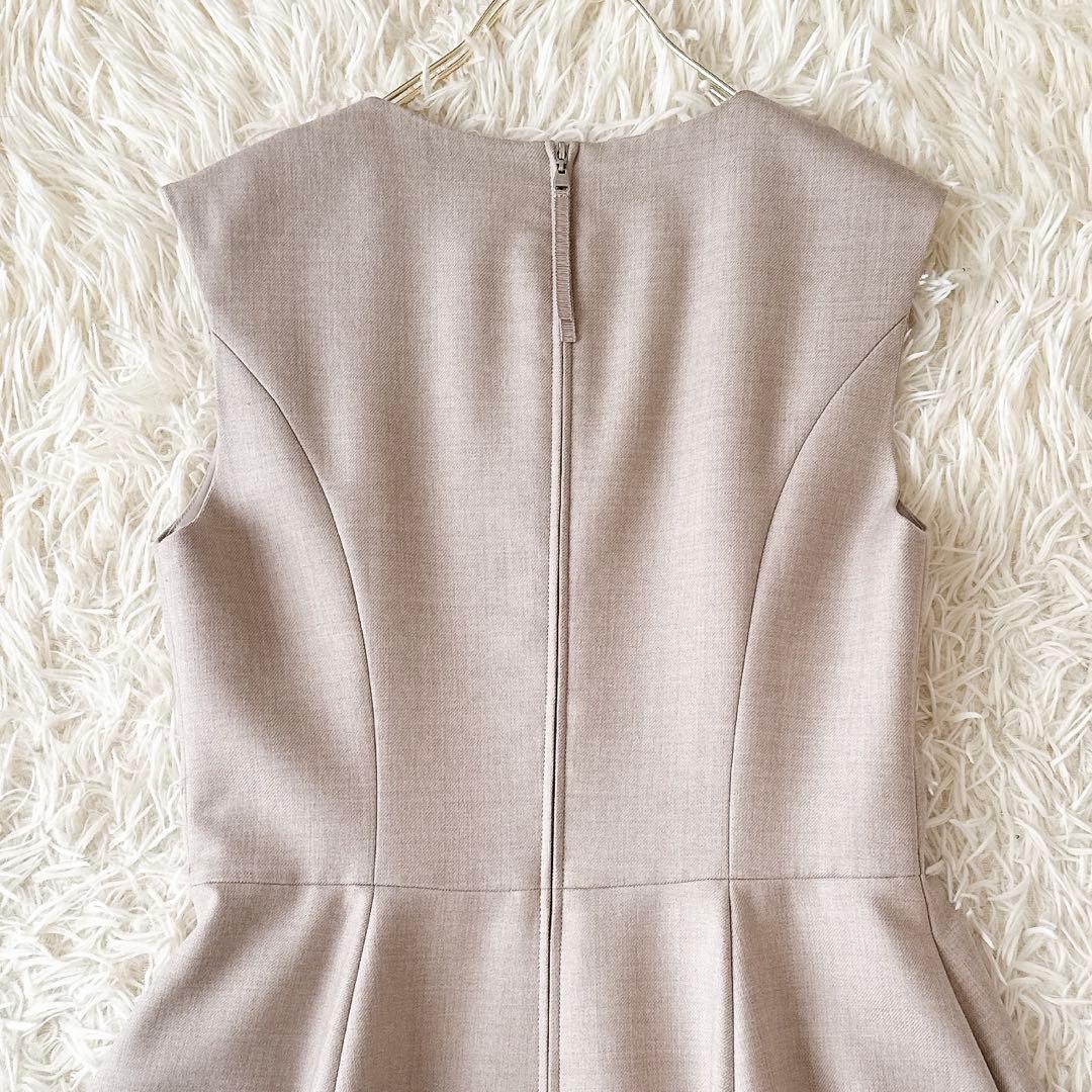 フォクシー✨レディブーケ ワンピース ノースリーブ グレージュ 定価14万 40