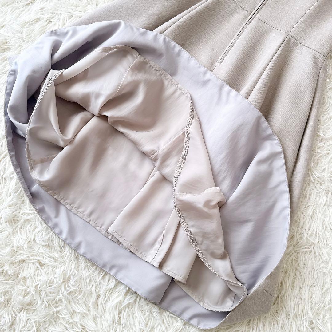 フォクシー✨レディブーケ ワンピース ノースリーブ グレージュ 定価14万 40