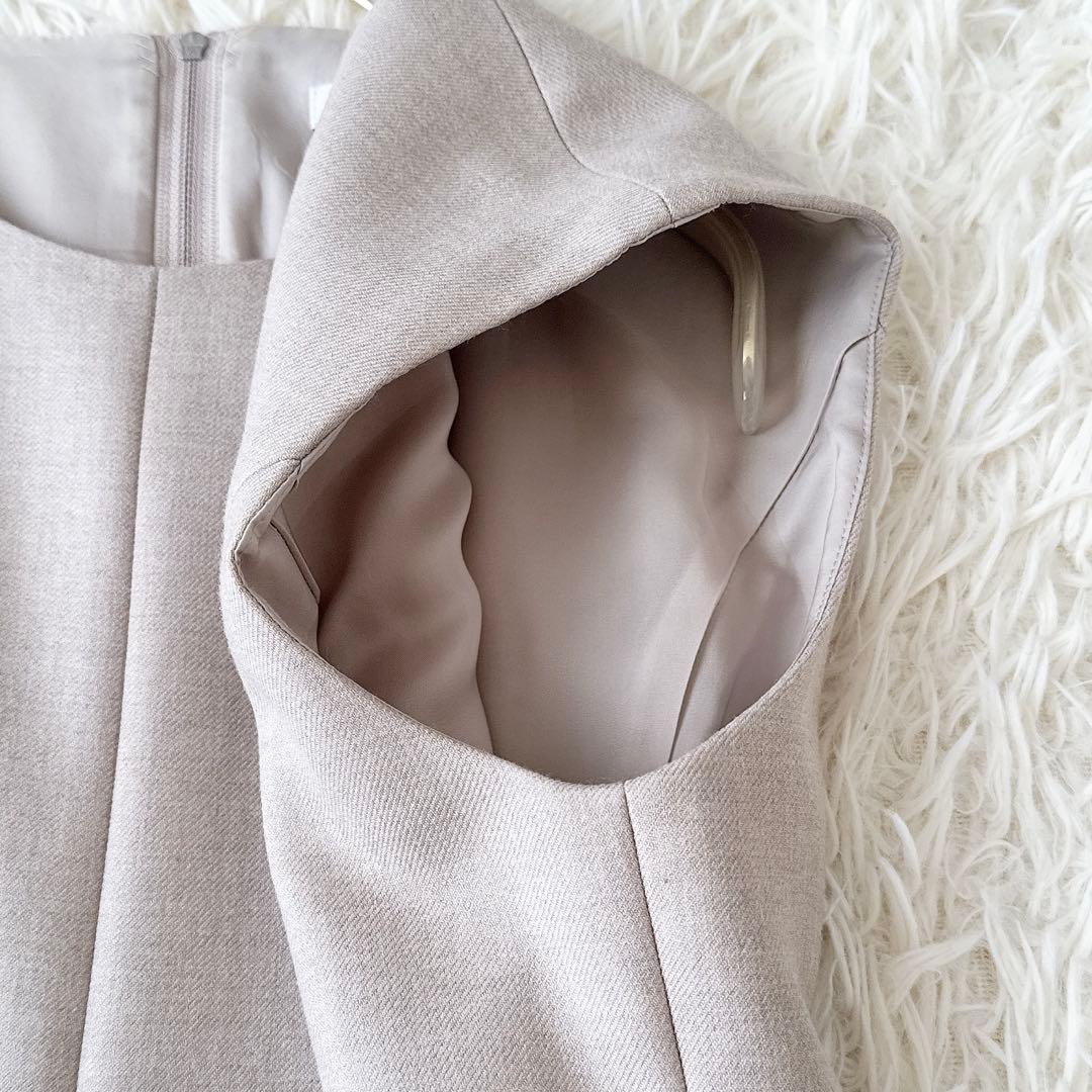 フォクシー✨レディブーケ ワンピース ノースリーブ グレージュ 定価14万 40