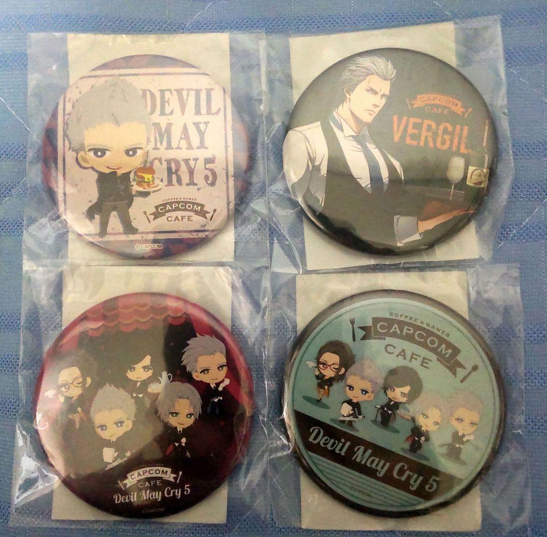 デビルメイクライ カプコンカフェ 缶バッジ　バージル ネロ ダンテ