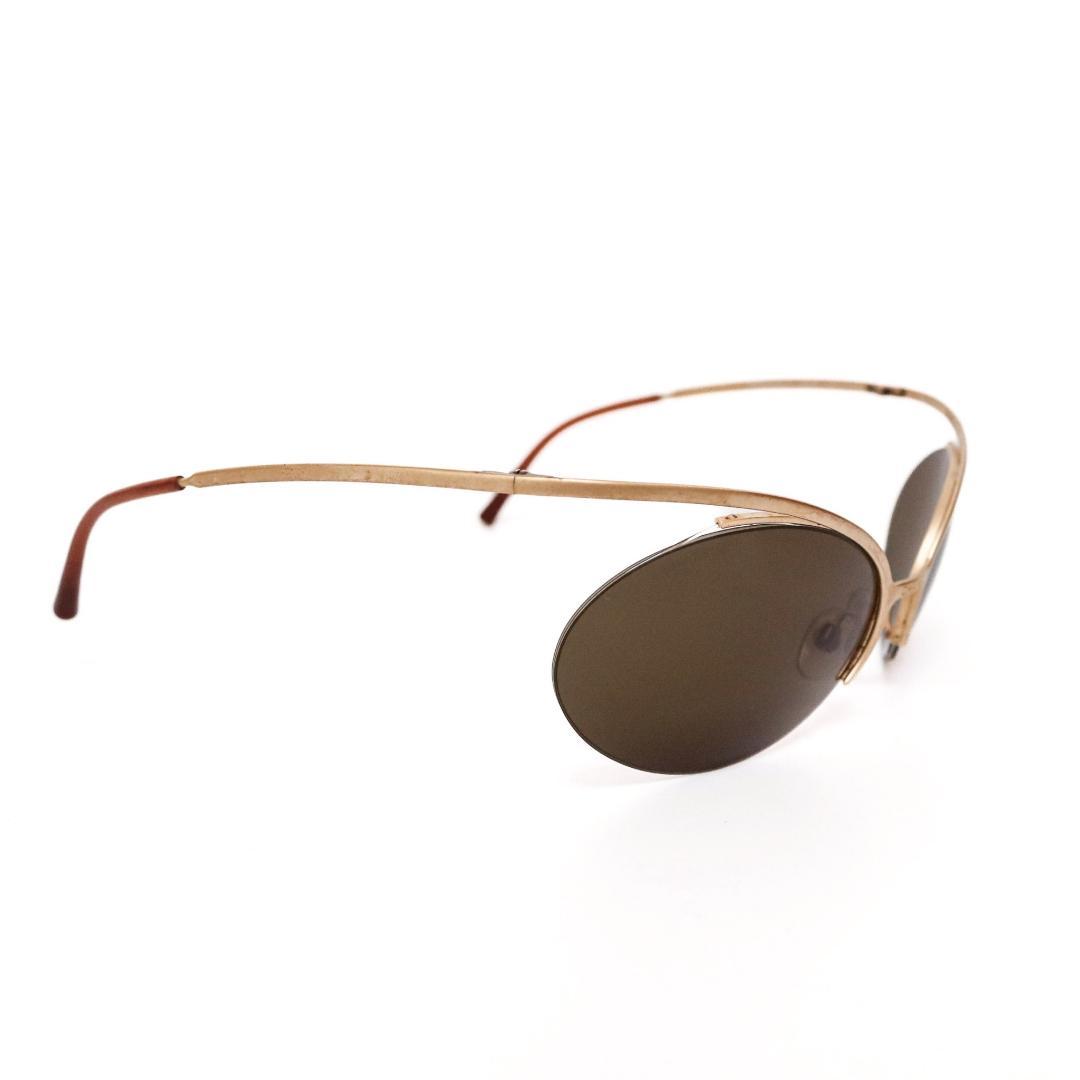 CHANEL ゴールドフレーム ブラウンレンズ 上品サングラス d10