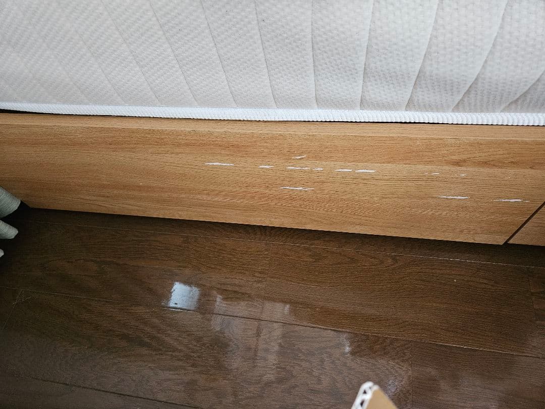 ニトリダブルベッド　マットレス、シーツ3枚付 (カイト3 DBRフカヒキ31)