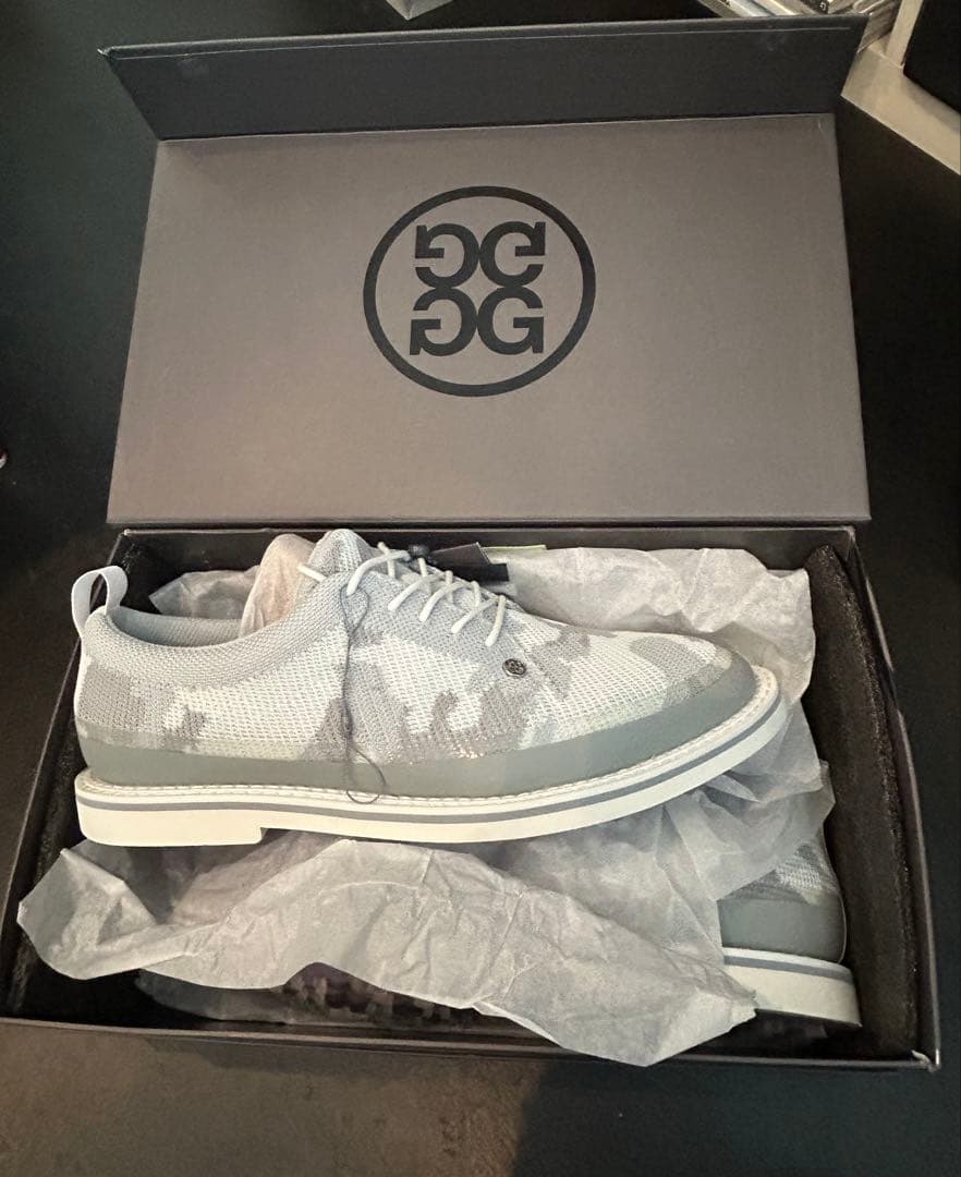 G/FORE グレー カモフラージュ スニーカー