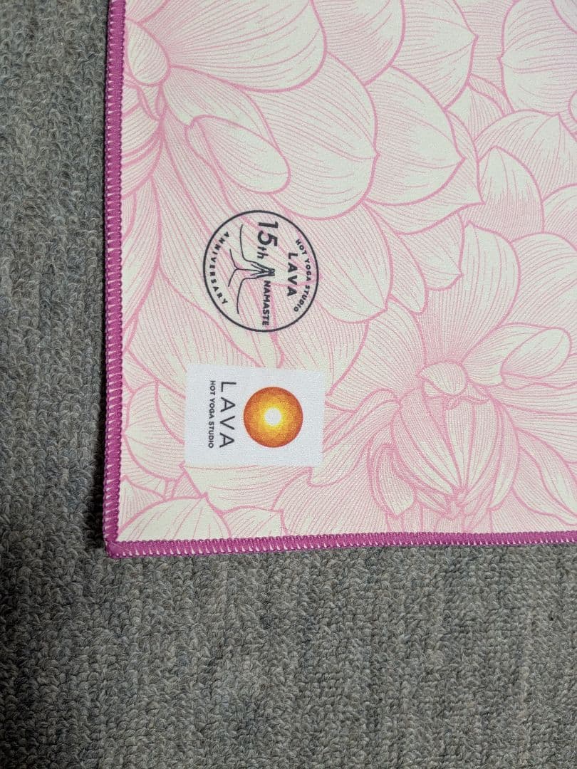 LAVA 花柄 ヨガマット ピンク