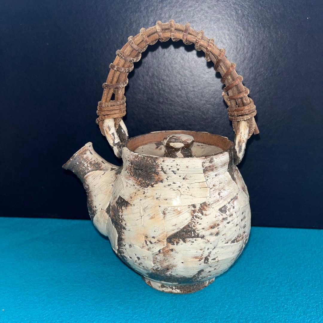 手作り陶器茶釜 小型