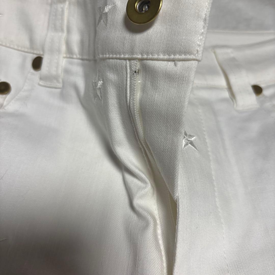 V TWELVE STAR EMBROIDERY PANTS サイズ0 ホワイト