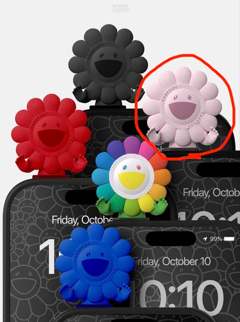 CASETiFY 村上隆 お花ちゃん スマホフィギュア ピンク　PINK