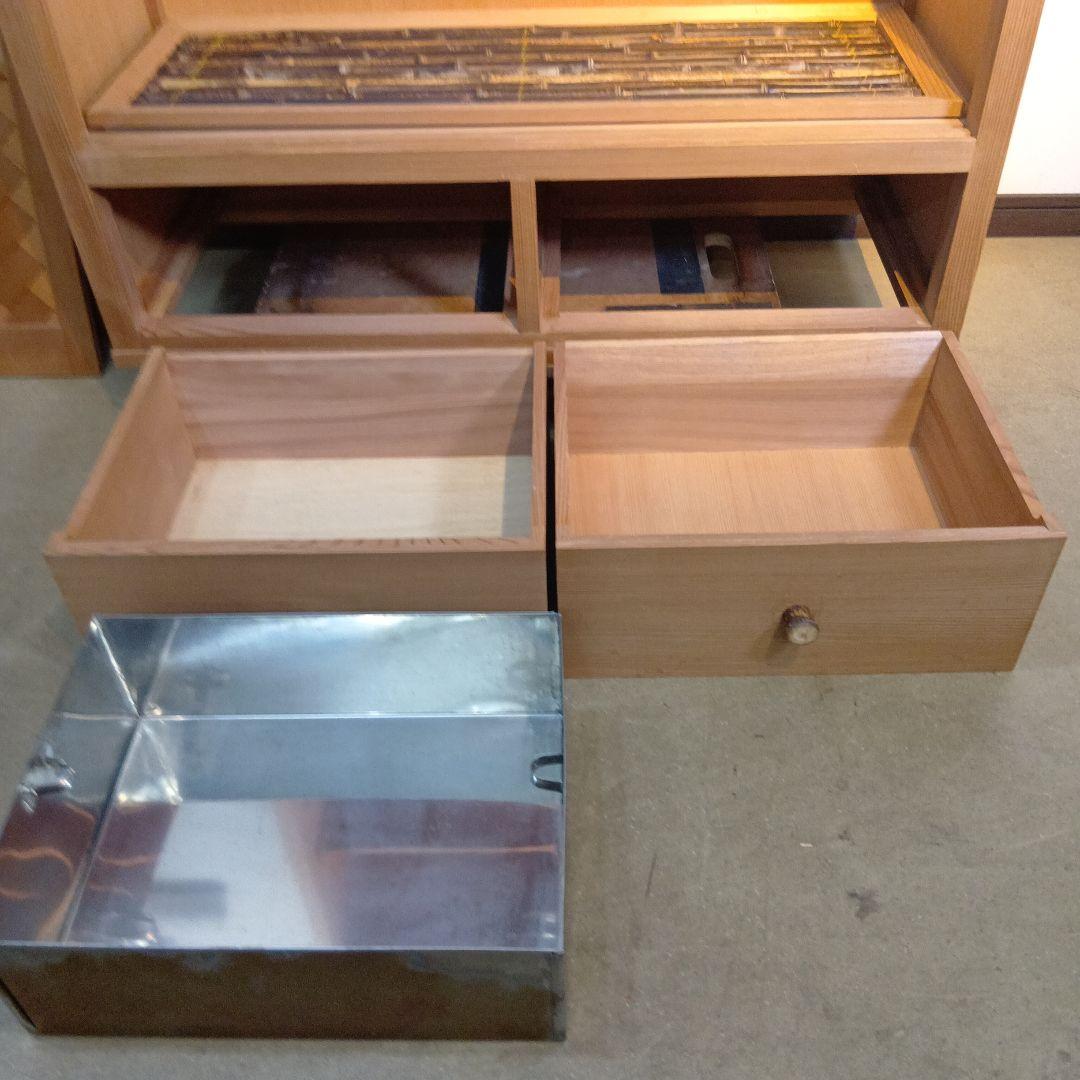 茶道具　水屋棚　置水屋　網代