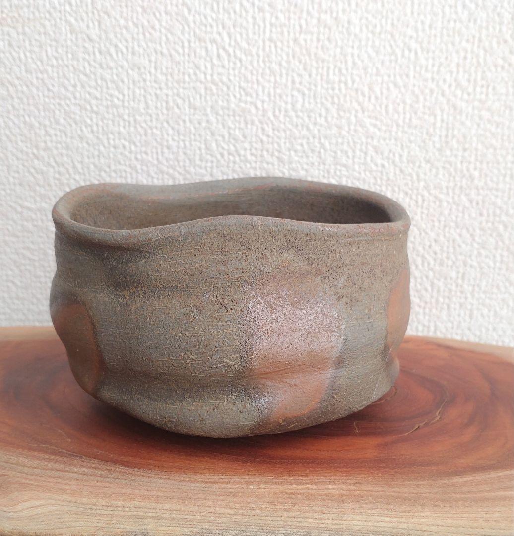 【窯変茶盌】中村和樹　観音土の緋色　中村六郎　中村眞　沓茶碗　古田織部