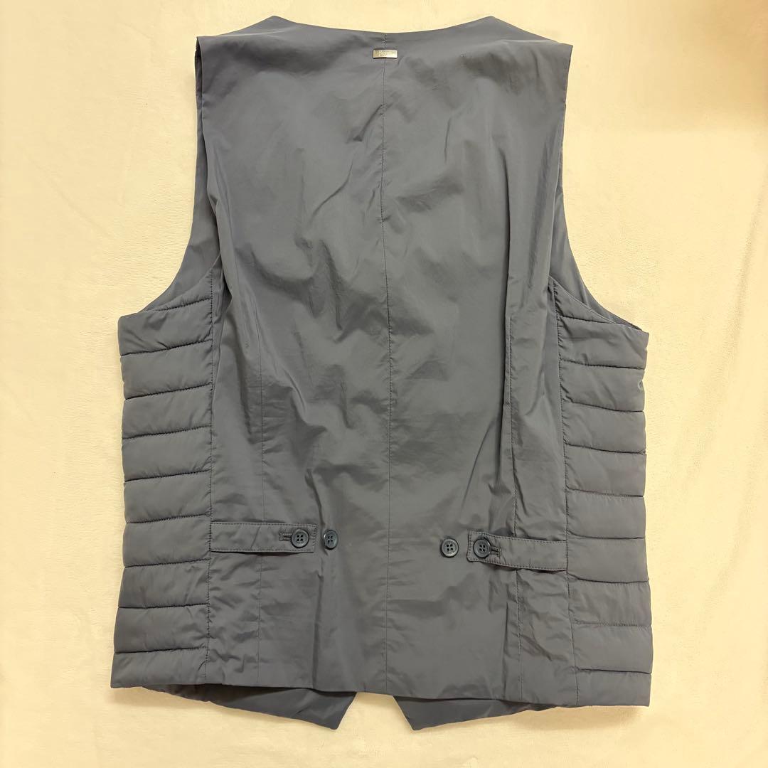 HERNO ヘルノ　ダウンジレ サイズ44 ブルーグレー　ネイビー