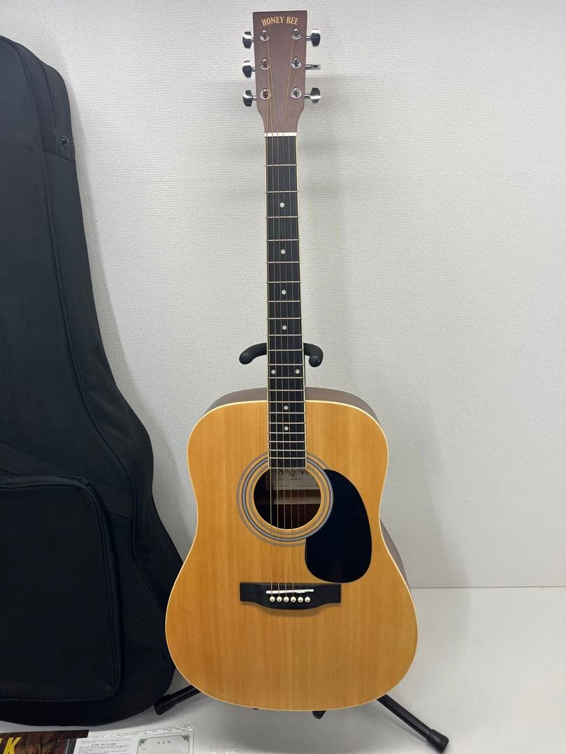 美品 HONEY BEE W-15M N アコースティックギター ハードケース付
