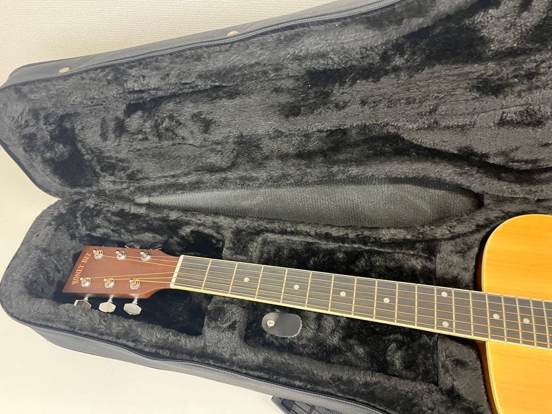 美品 HONEY BEE W-15M N アコースティックギター ハードケース付