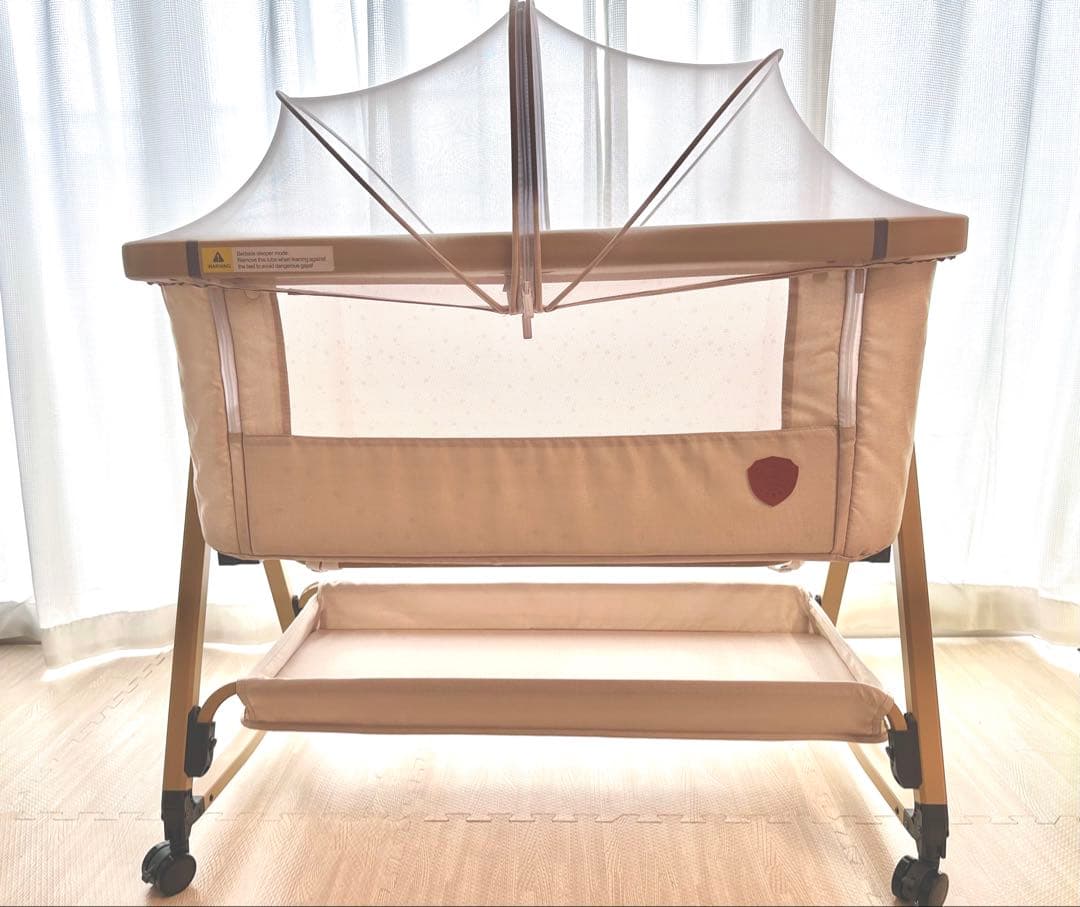 ベビーベッド HZDMJ ベージュ カーキ 新生児 揺りかご 添い寝