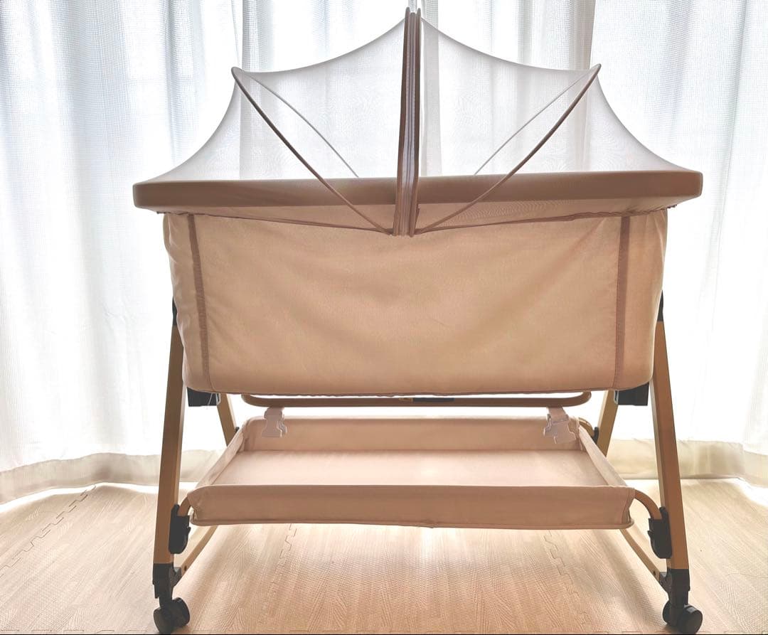 ベビーベッド HZDMJ ベージュ カーキ 新生児 揺りかご 添い寝