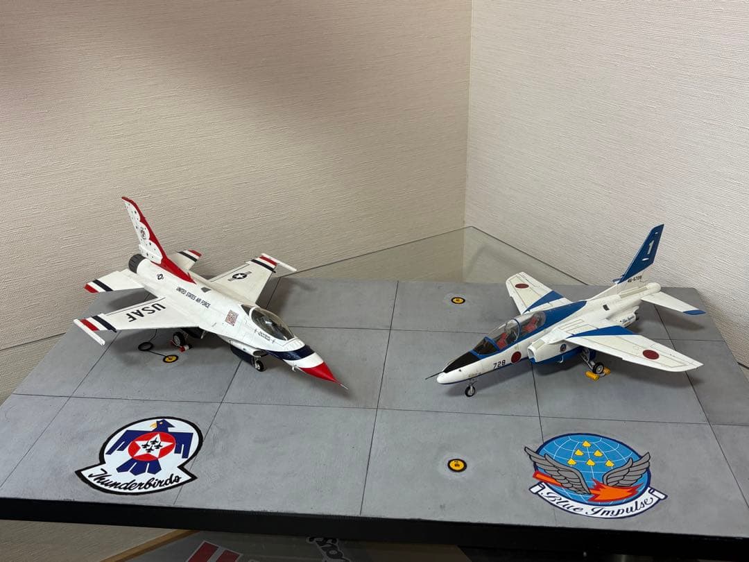 1/48 F-16サンダーバーズ&T-4ブルーインパルス 2009三沢来日時
